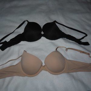 Nude and Black Bra